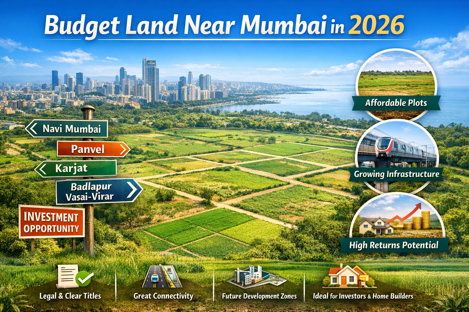 Budget Land Near Mumbai in 2026 Budget Land Near Mumbai in 2026